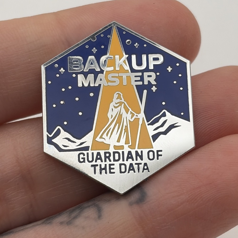Backup Master Guardian Of The Data 2025 Lapel Hat Pin